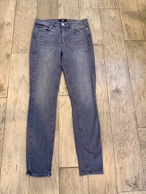 Paige Women’s Gray Skinny Jeans, Size 28, High Rise Stretch